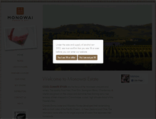 Tablet Screenshot of monowai.co.nz